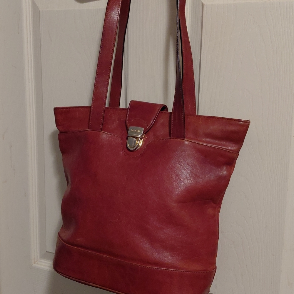 LOOK LOOK Cordovan ORTON Leather Tote Handbag $17